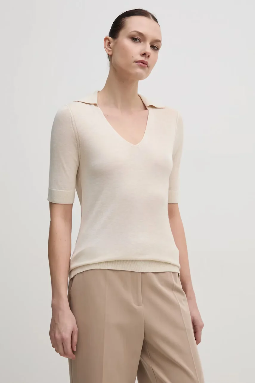 Calvin Klein Пуловер с коприна