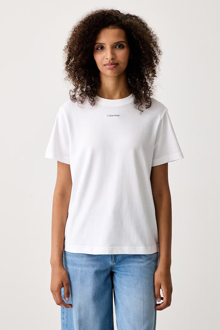Calvin Klein тениска дамска от памук бяла LV147C857G