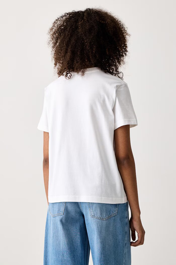 Calvin Klein тениска дамска от памук бяла LV147C857G