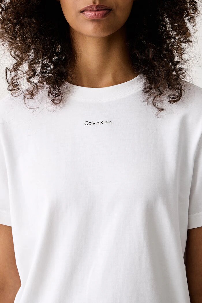 Calvin Klein тениска дамска от памук бяла LV147C857G