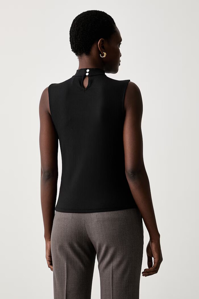 Calvin Klein топ дамски с модал черен LV044H210G