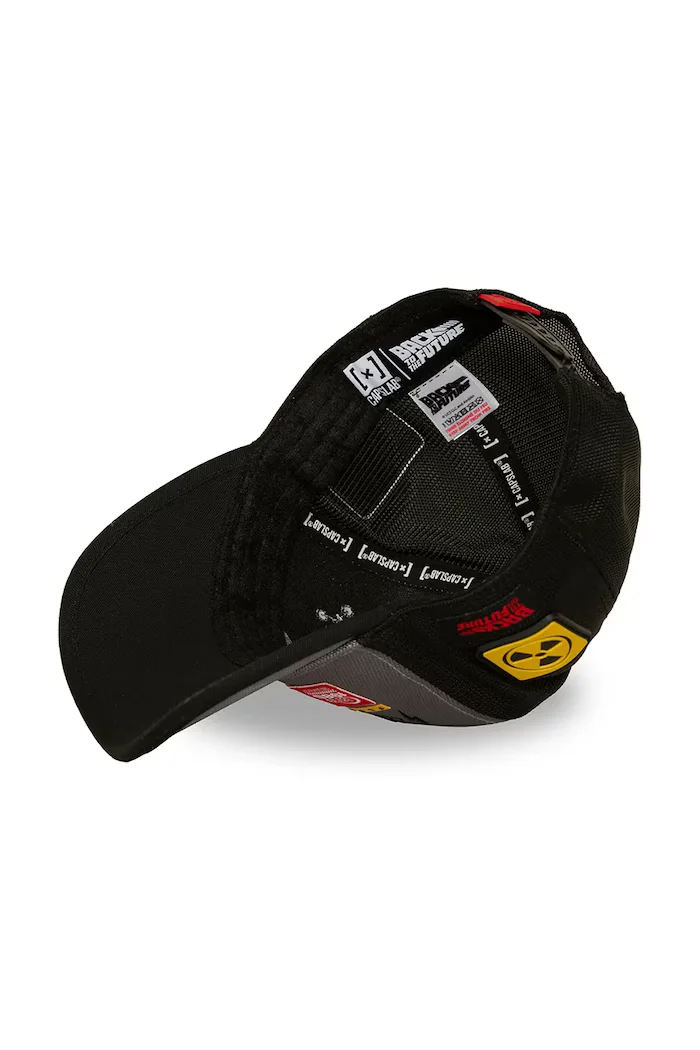 Capslab шапка trucker от памучна материя x back to the future сива CL/BTF2/1/PCT/BTF