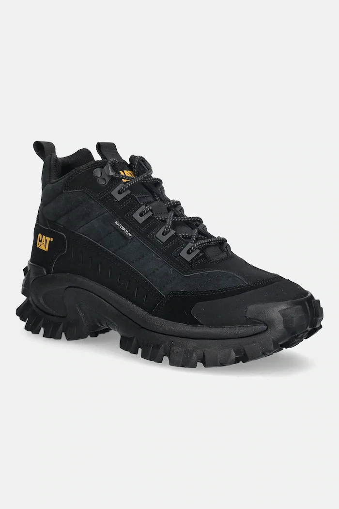 CAT Footwear Кожени маратонки INTRUDER MID WP мъжки в черно P726385