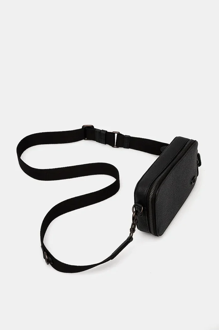 Coach Кожена чанта през рамо Charter Slim Crossbody в черно