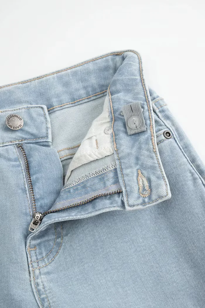Coccodrillo дънки wide leg за деца сини COLLECTION JEANS GIRL