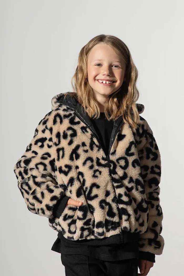 Coccodrillo двустранно яке за деца бежово OUTERWEAR GIRL JUNIOR