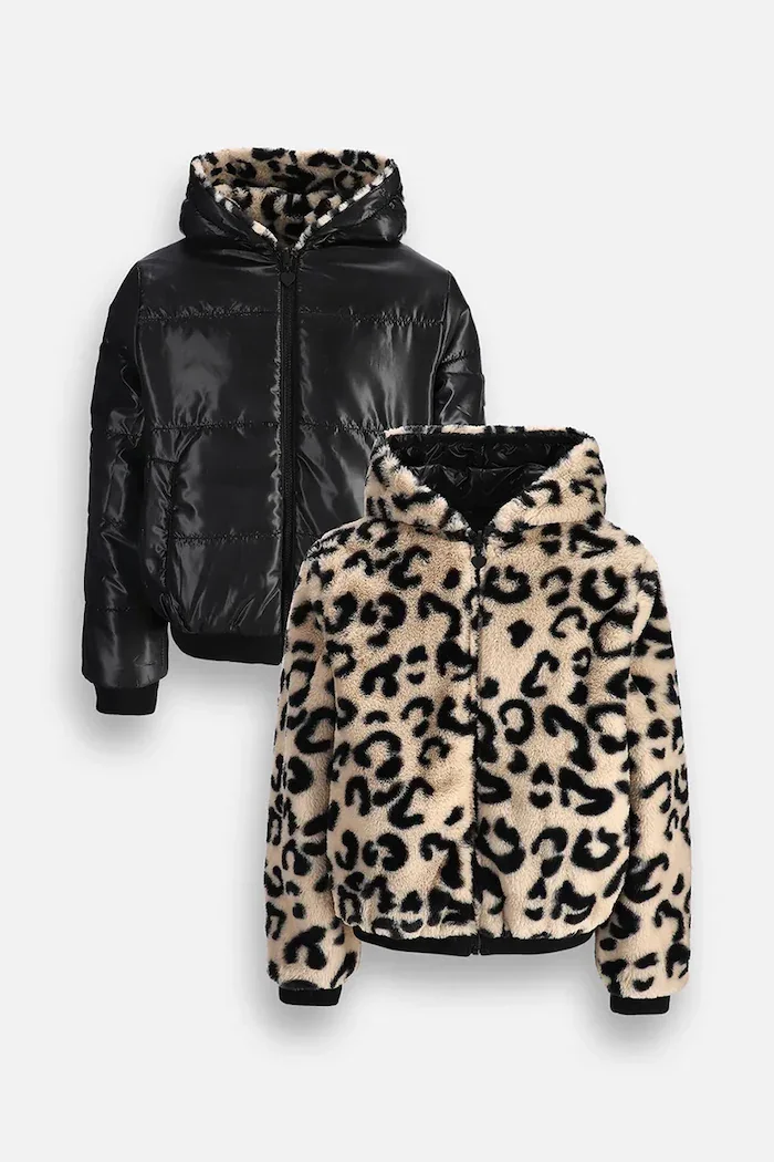 Coccodrillo двустранно яке за деца бежово OUTERWEAR GIRL JUNIOR