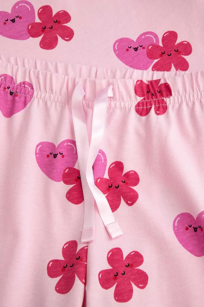Coccodrillo пижама от две части за деца от памук розова PYJAMAS