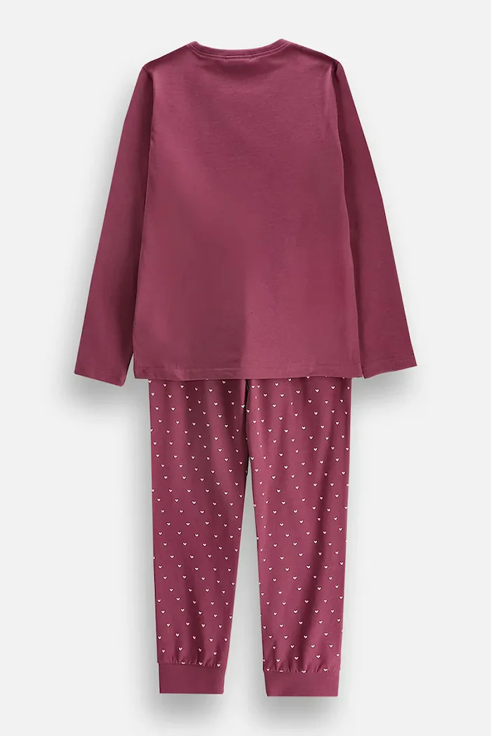 Coccodrillo пижама от две части за деца от памук виолетова PYJAMAS