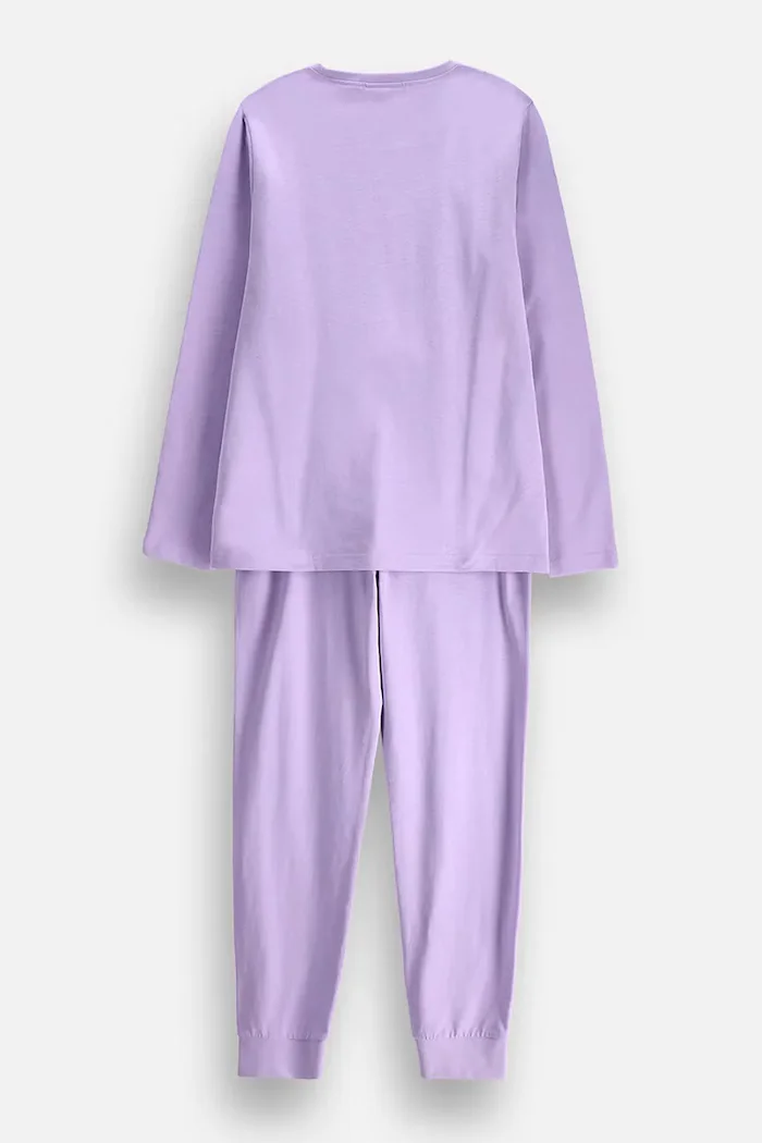 Coccodrillo пижама от две части за деца от памук виолетова PYJAMAS