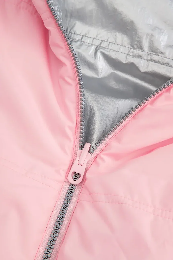 Coccodrillo пухен елек с две лица за деца розов OUTERWEAR GIRL KIDS