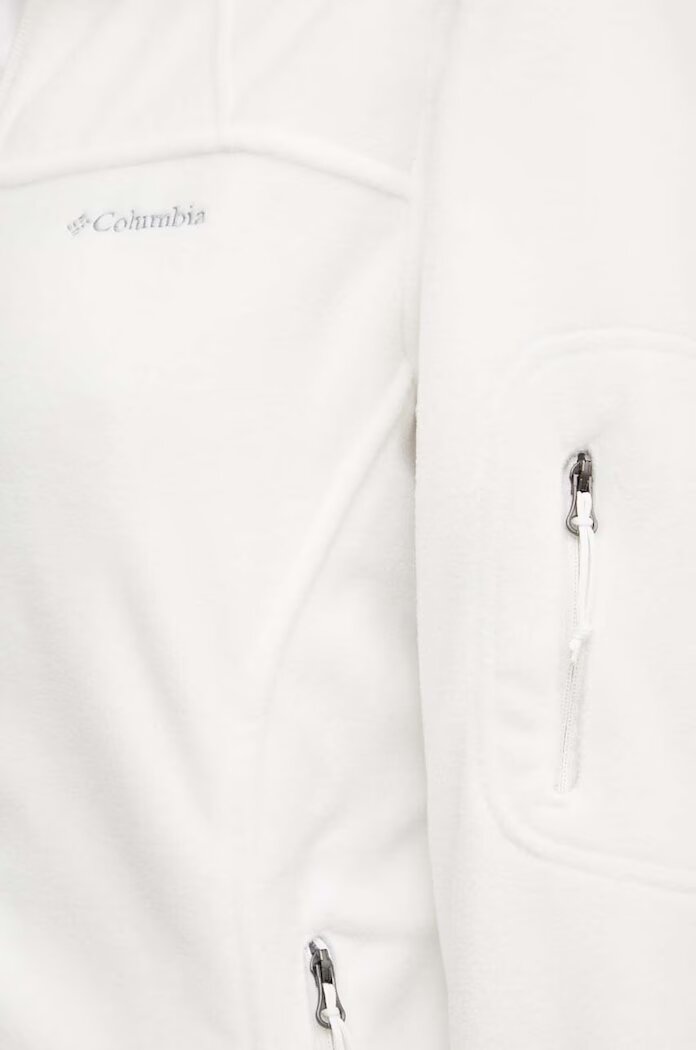 Columbia Спортен суичър Fast Trek Ii в бяло с изчистен дизайн 1465351
