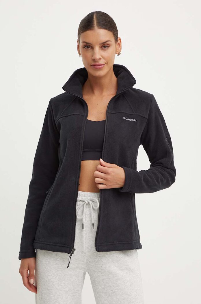 Columbia Спортен суичър Fast Trek Ii в черно с изчистен дизайн 1465351