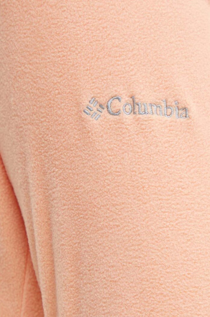 Columbia Спортен суичър Glacial IV в оранжево с изчистен дизайн 1802201
