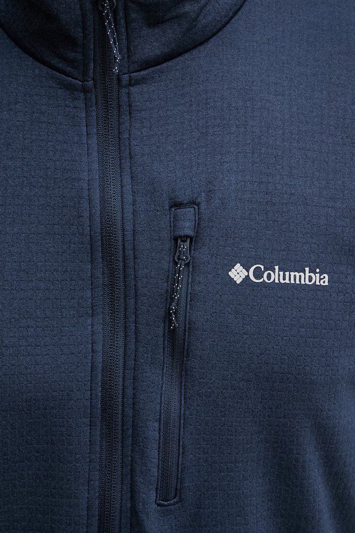 Columbia Суичър за спортове на открито Essential Hike в тъмносиньо с изчистен дизайн 2136841