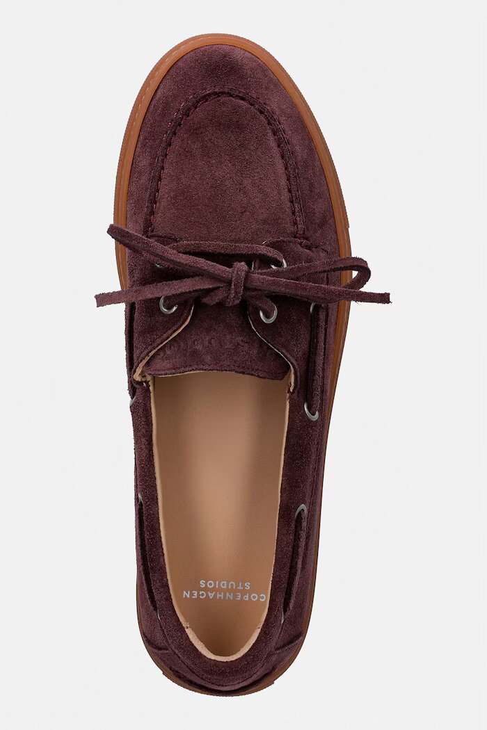 Copenhagen мокасини дамски от велур Suede off виолетови CPH160