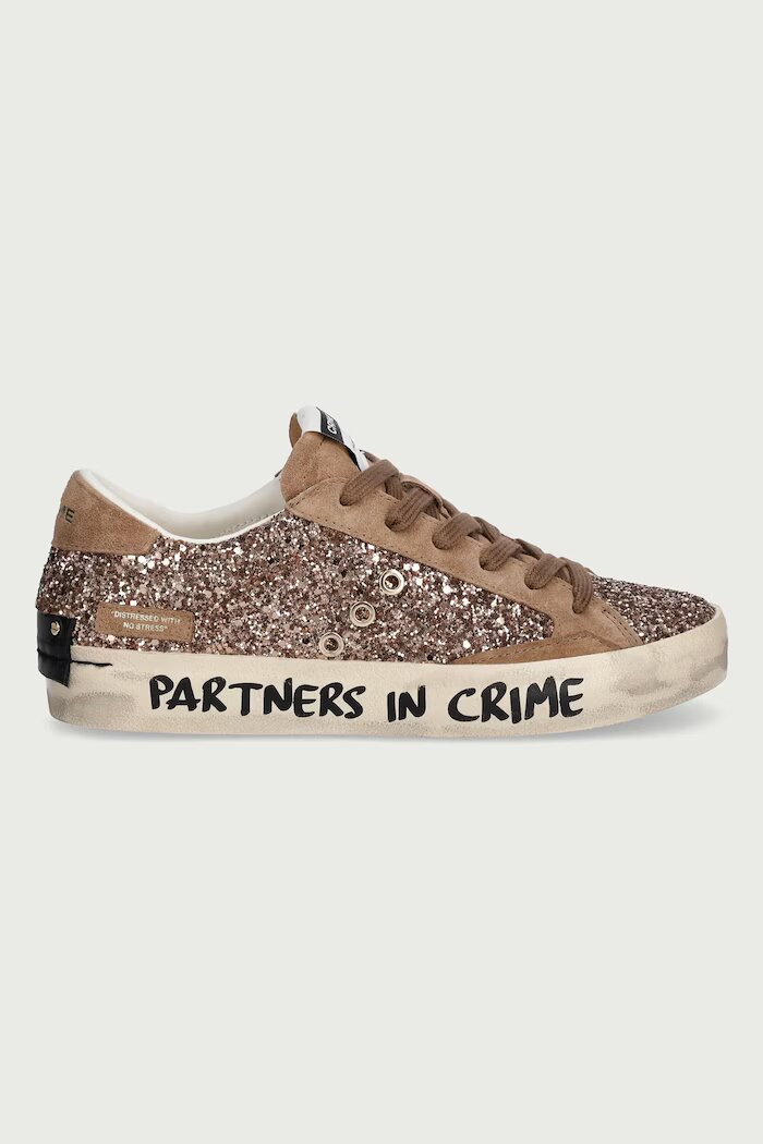Crime London DISTRESSED маратонки дамски кафяви с платформа 23002AA9