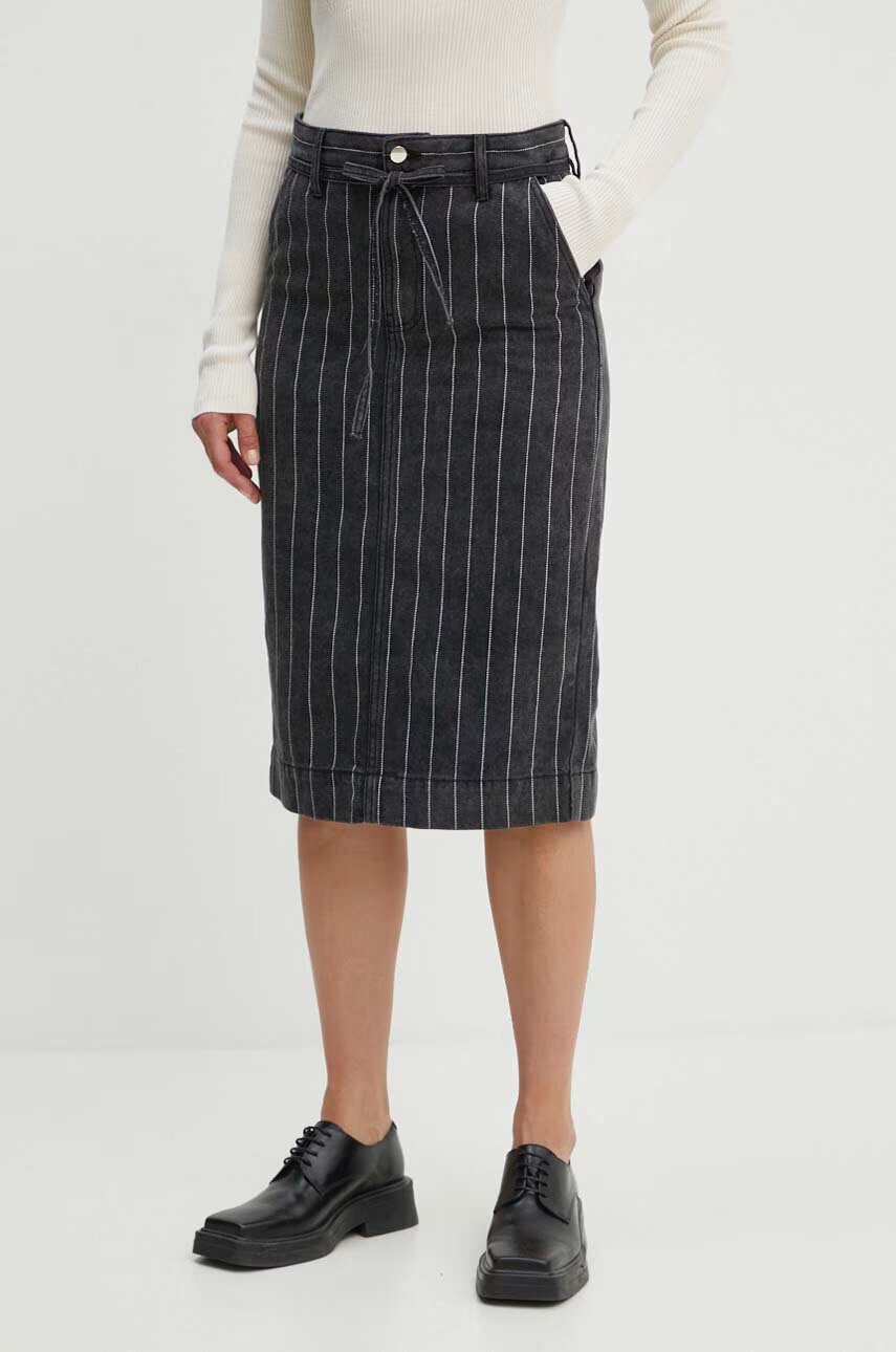 Day Birger et Mikkelsen Дънкова пола Betsy - Denim Stripes