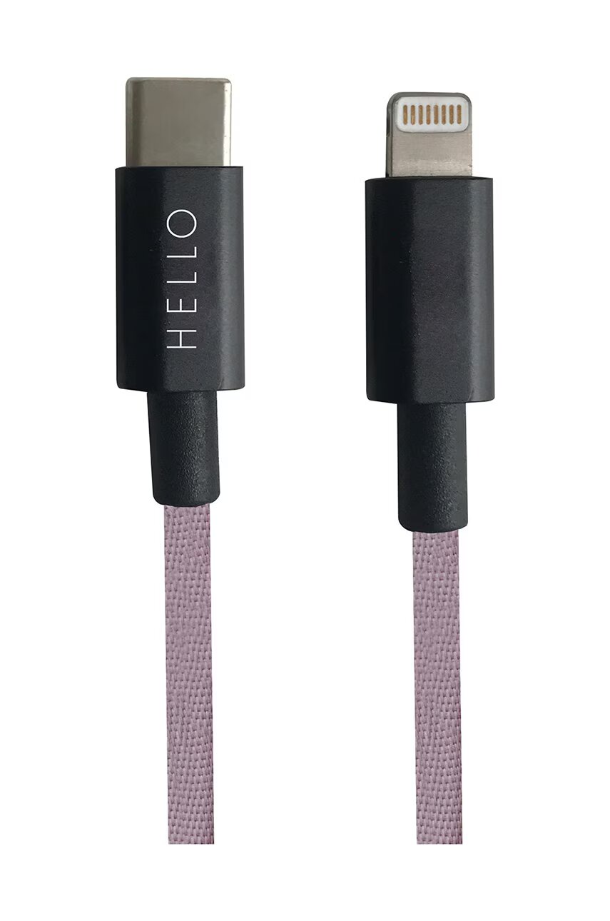 Design Letters Кабел за зареждане USB-C Lightning 1m
