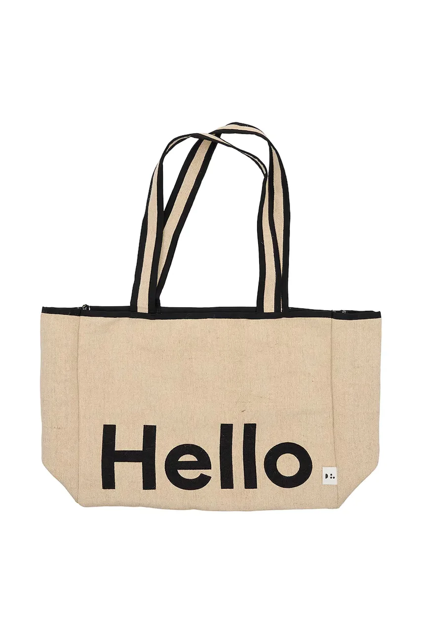Design Letters Памучна чанта Hello