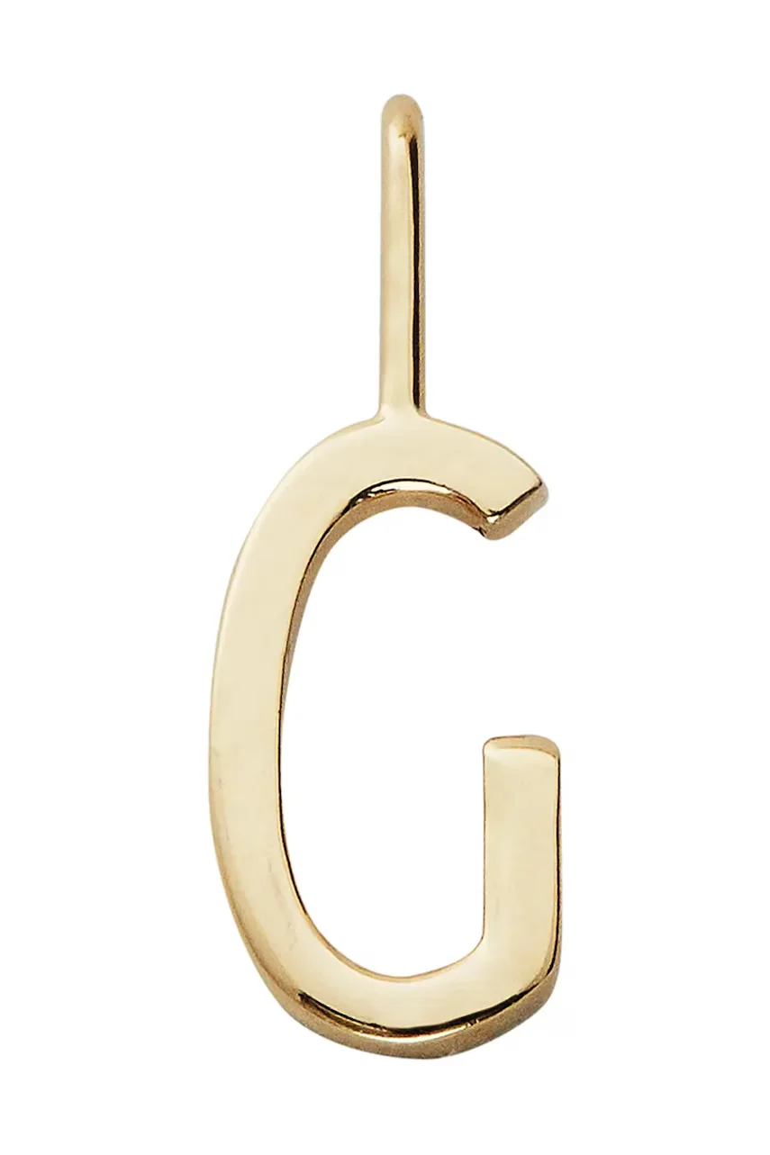 Design Letters Позлатена сребърна висулка