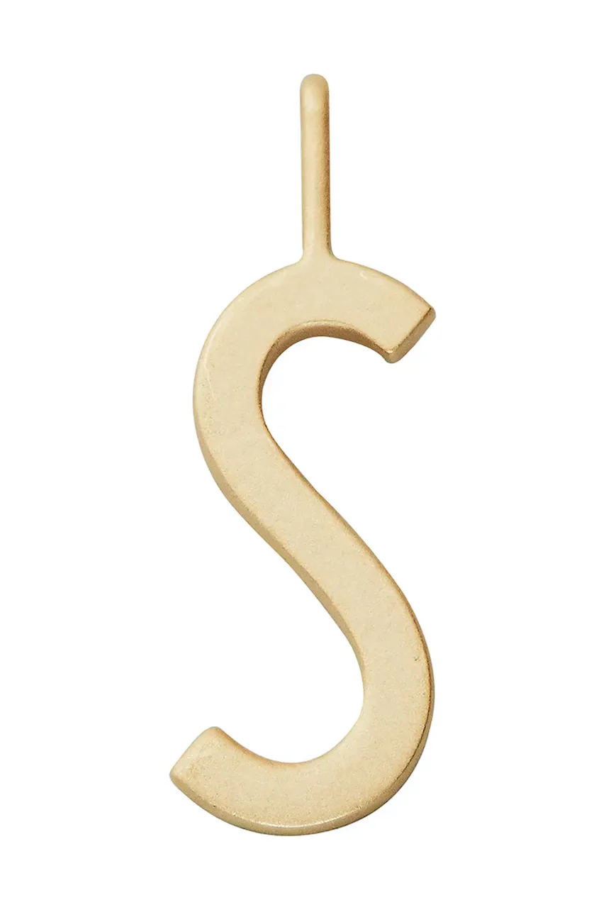 Design Letters Позлатена сребърна висулка