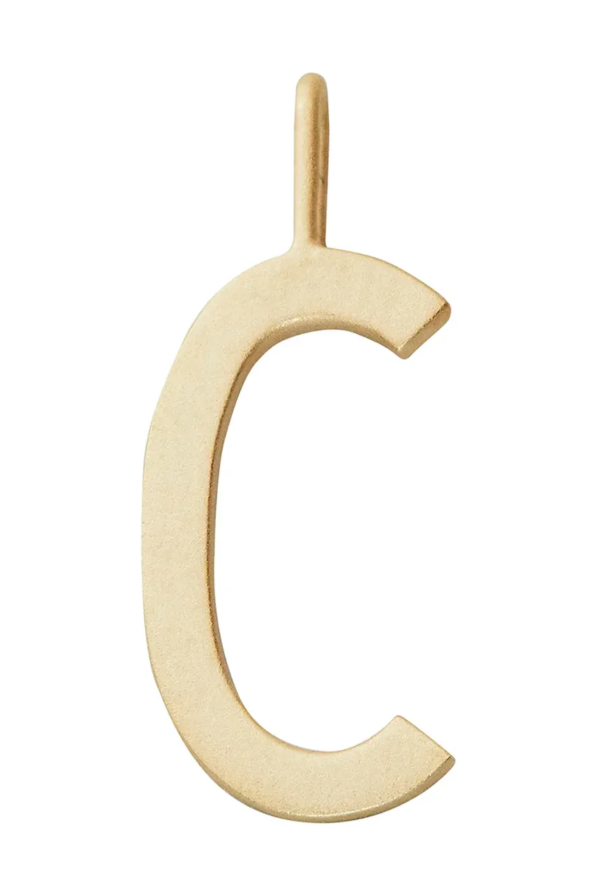 Design Letters Позлатена сребърна висулка