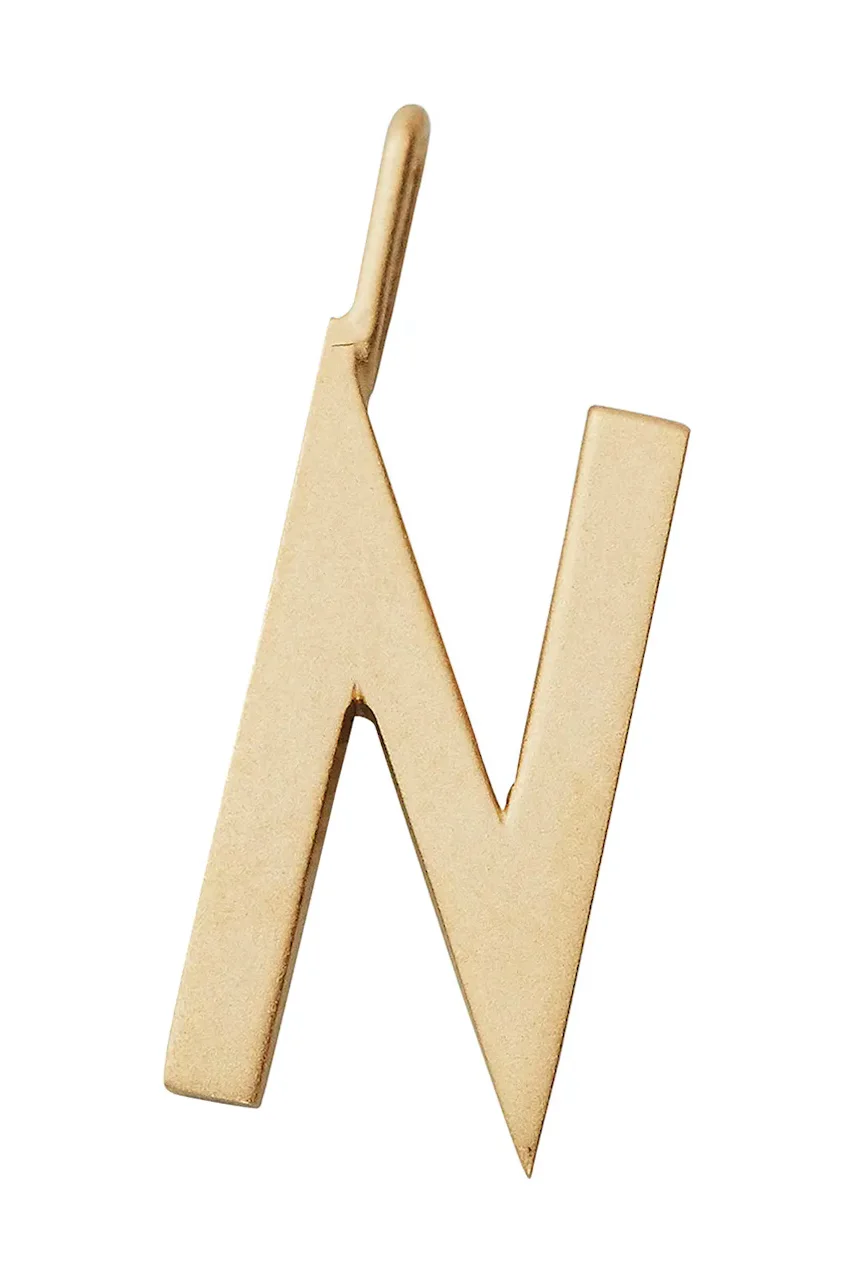 Design Letters Позлатена сребърна висулка