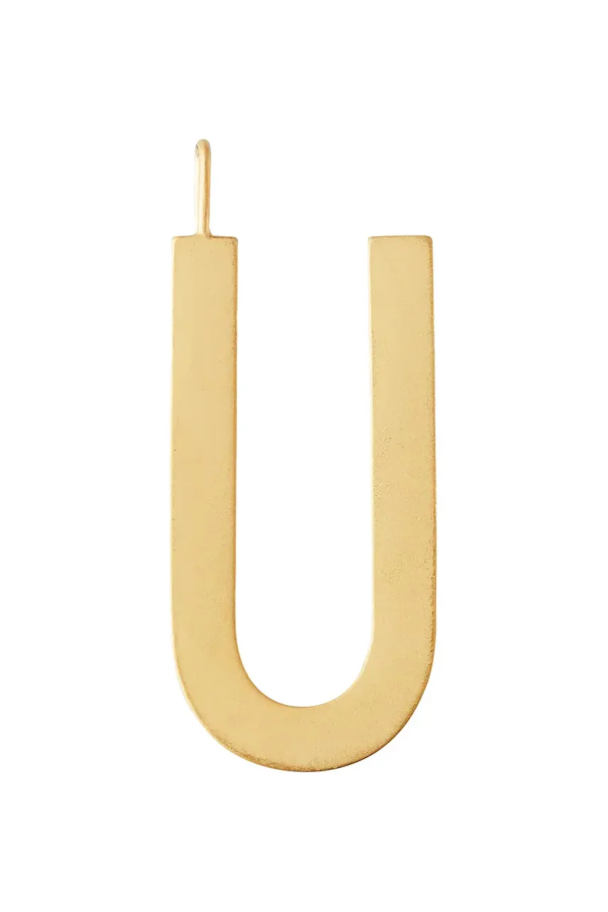 Design Letters Позлатена сребърна висулка