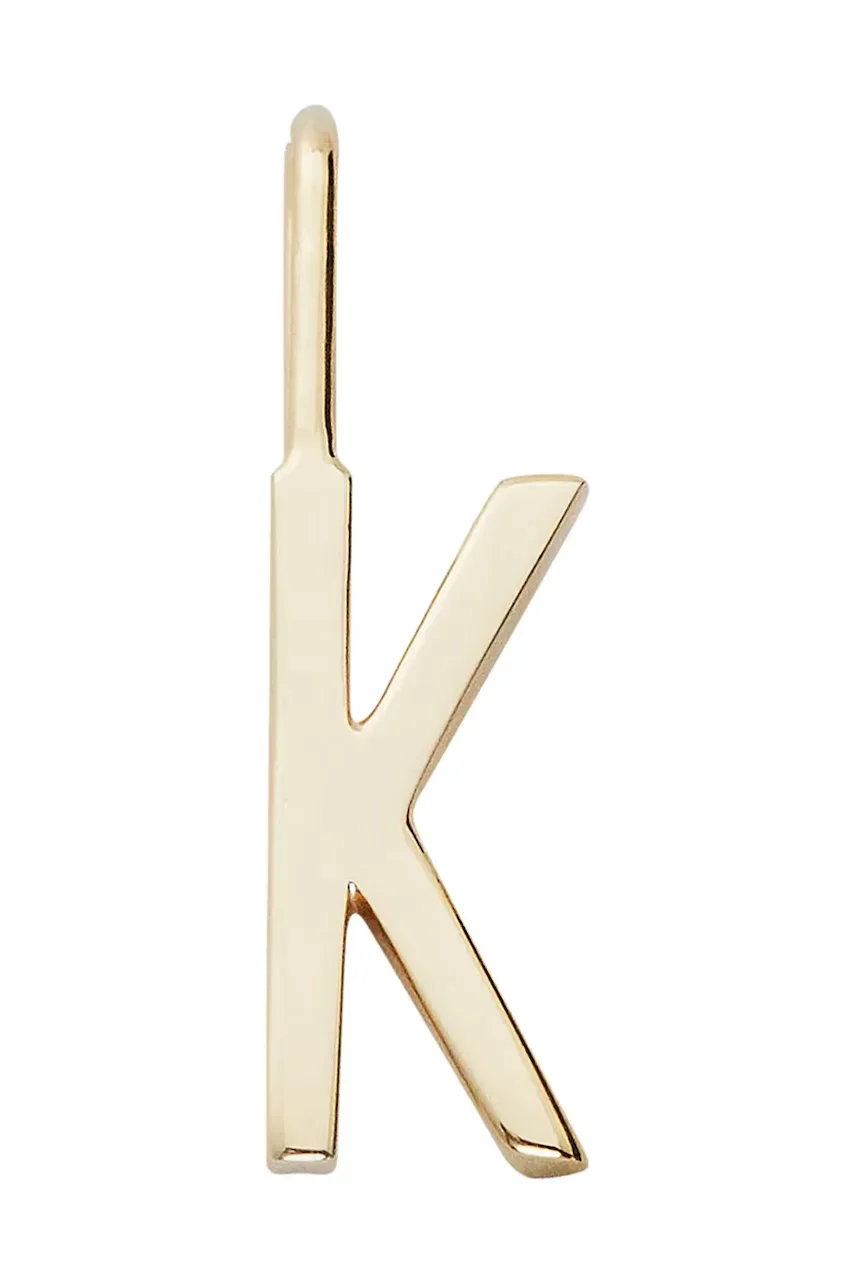 Design Letters Позлатена сребърна висулка