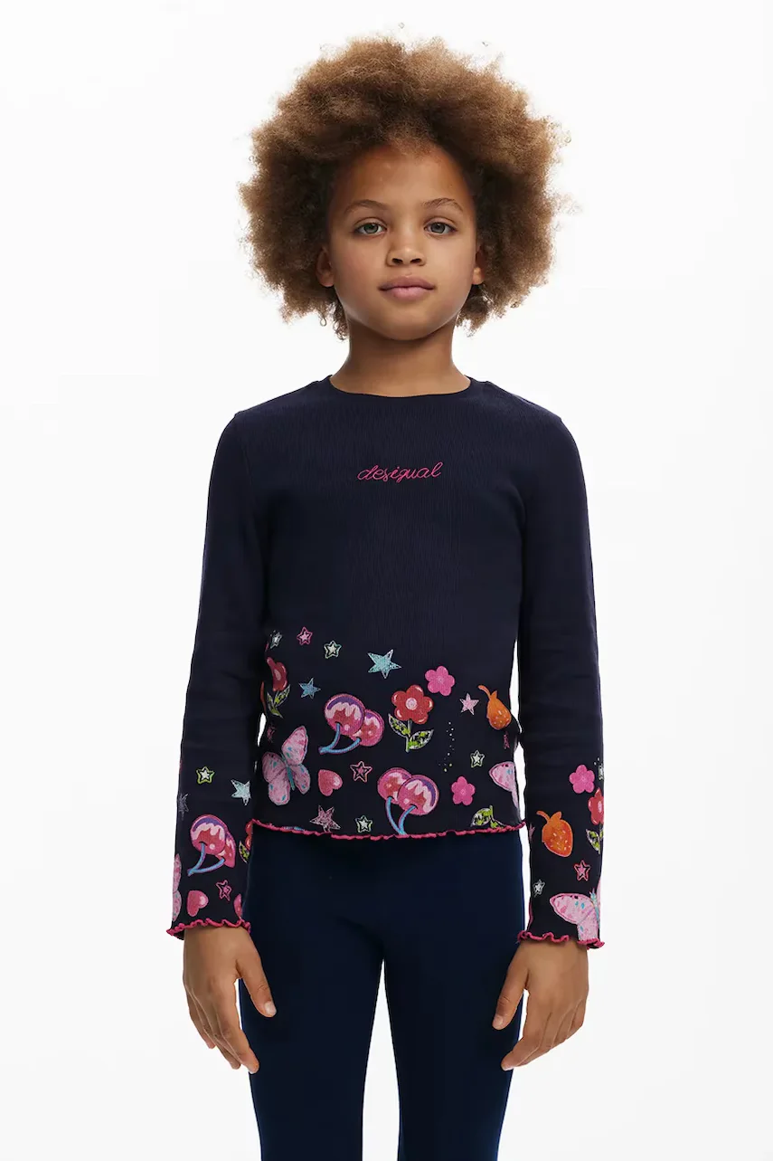 Desigual Детска блуза с дълги ръкави