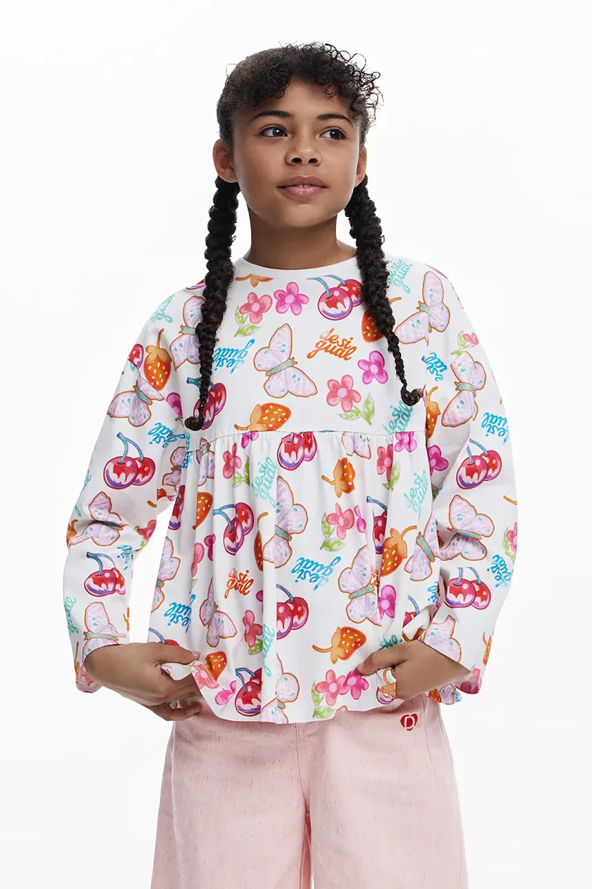 Desigual Детска блуза с дълги ръкави