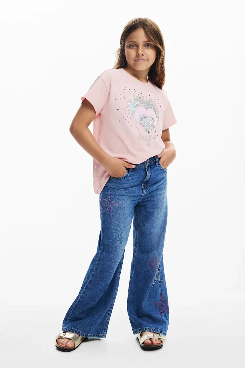 Desigual Детска памучна тениска