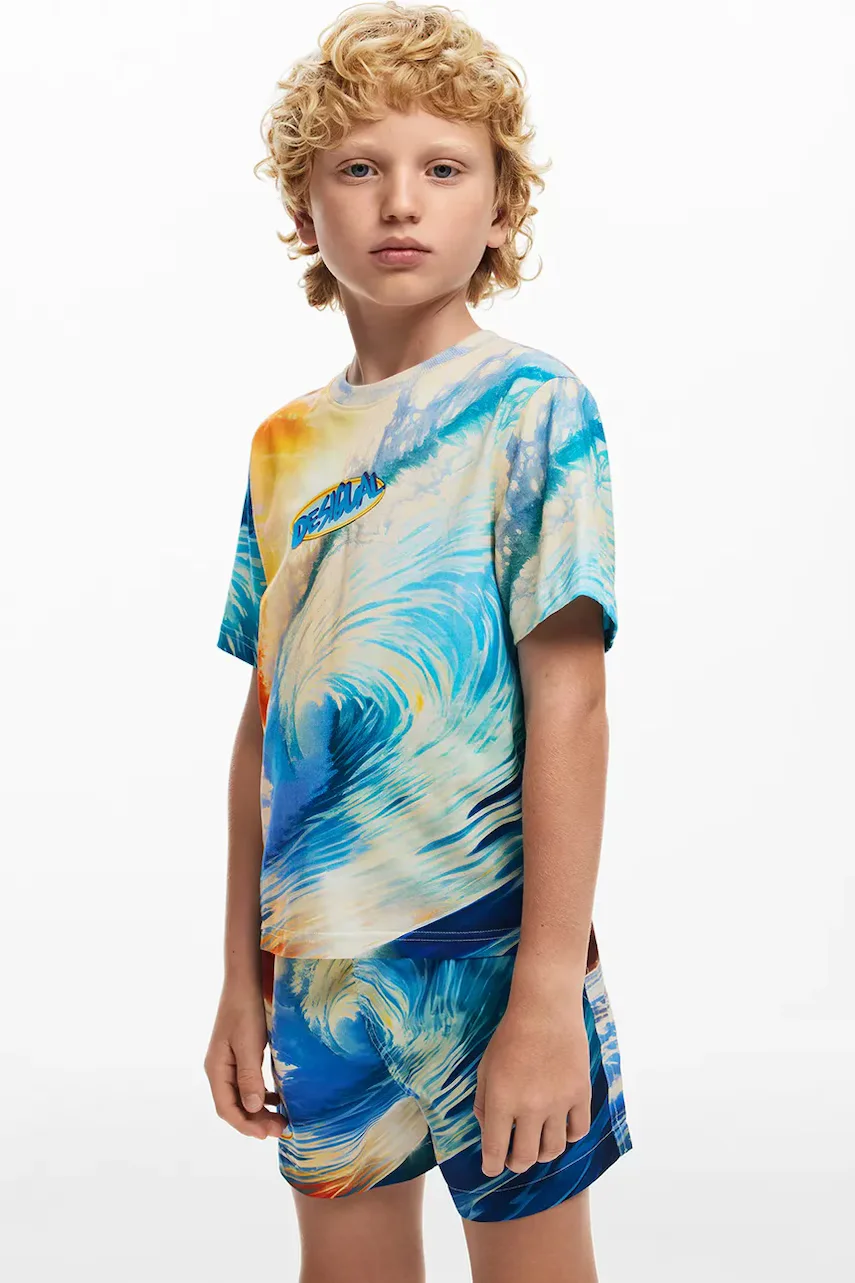 Desigual Детска памучна тениска