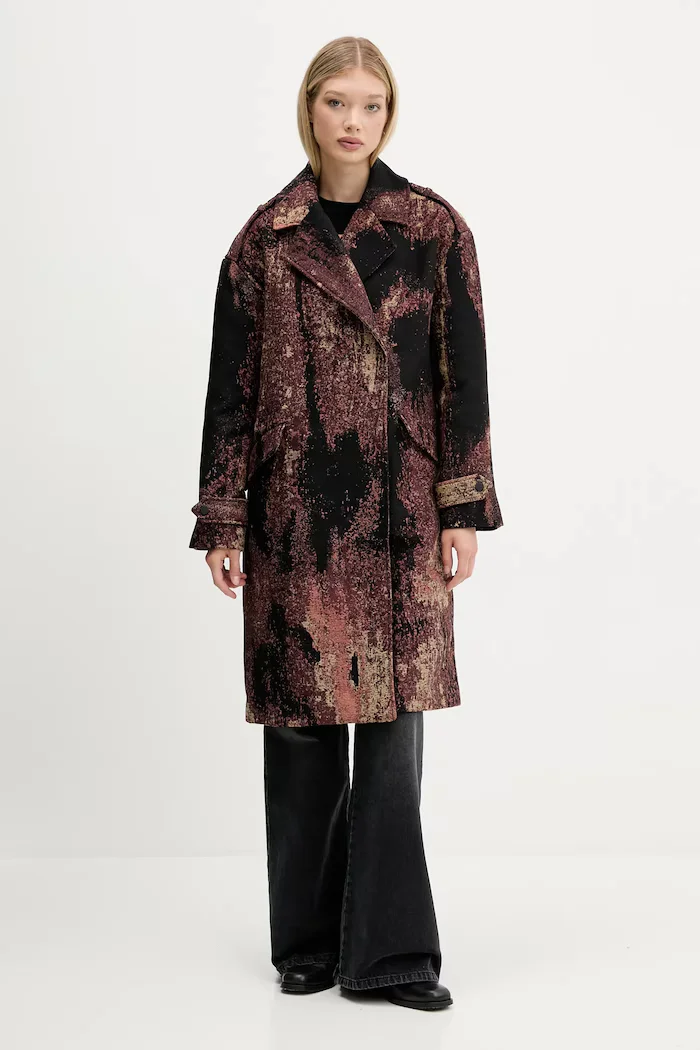 Desigual Палто BRUSHED LAC в кафяво 25WWEW05