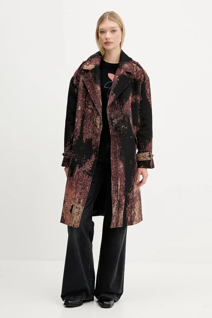 Desigual Палто BRUSHED LAC в кафяво 25WWEW05