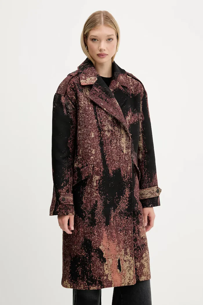 Desigual Палто BRUSHED LAC в кафяво 25WWEW05