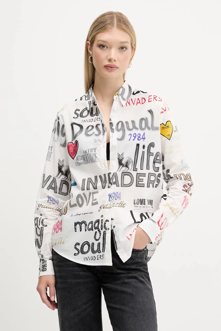 Desigual Памучна риза SOUL