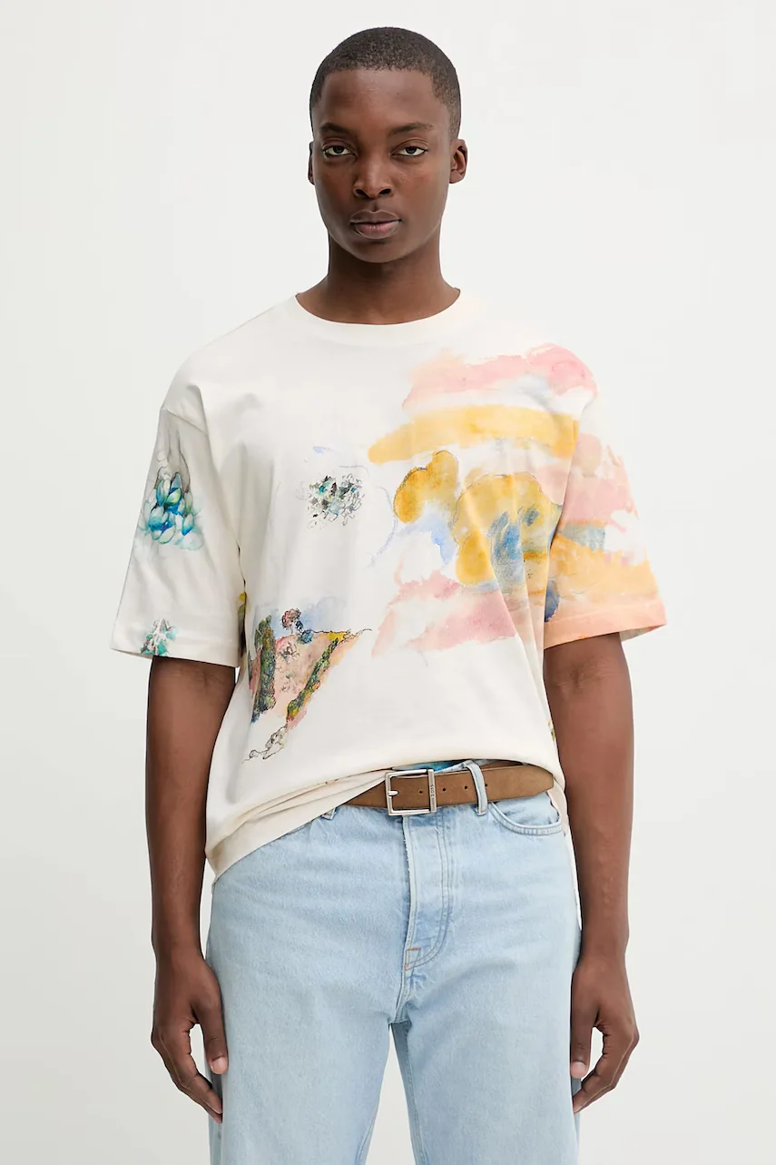 Desigual Памучна тениска HELSINKI