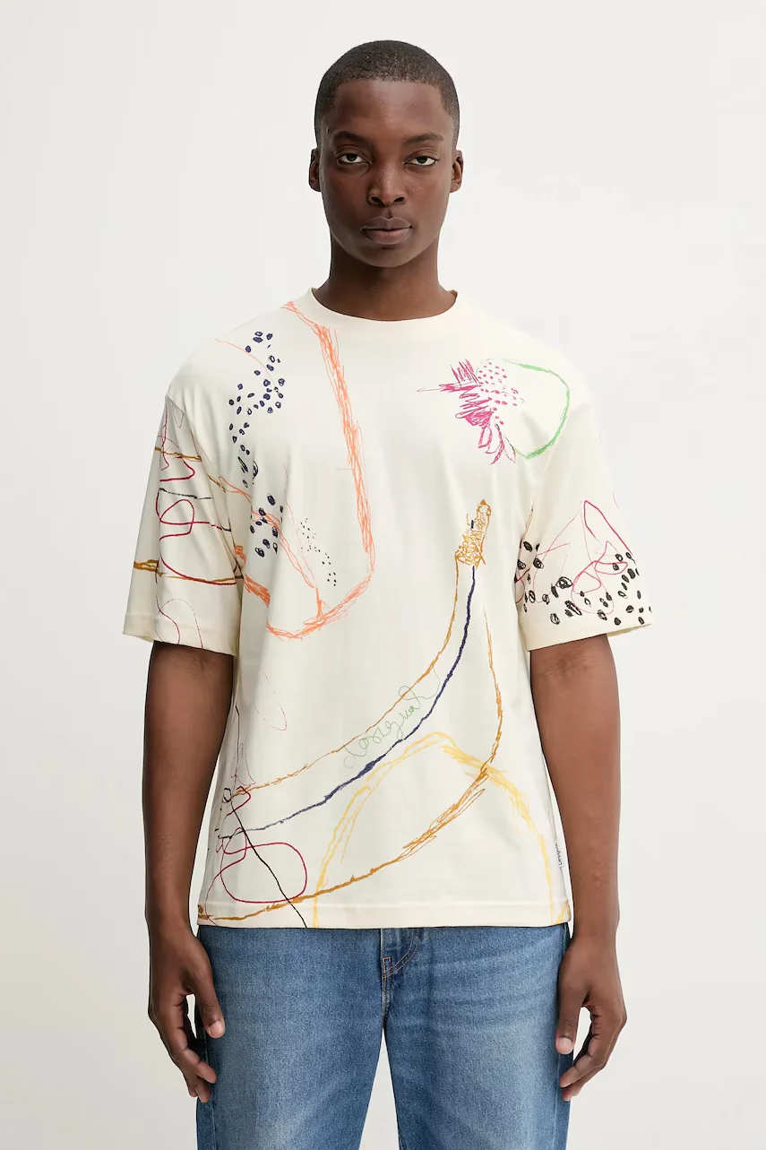 Desigual Памучна тениска JHON