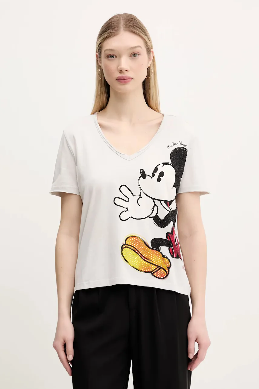 Desigual Памучна тениска MICKEY JOKER