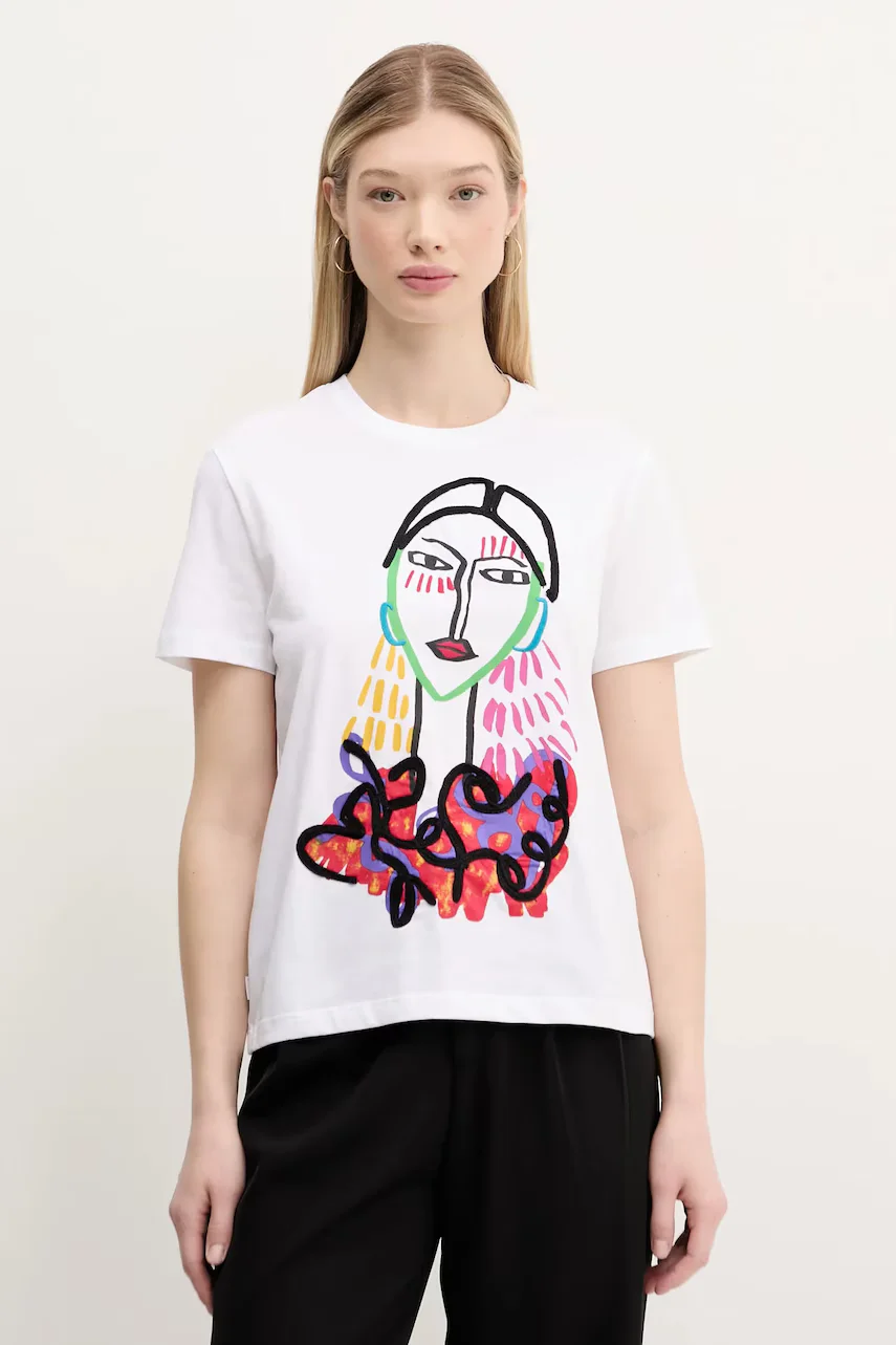 Desigual Памучна тениска MISURI