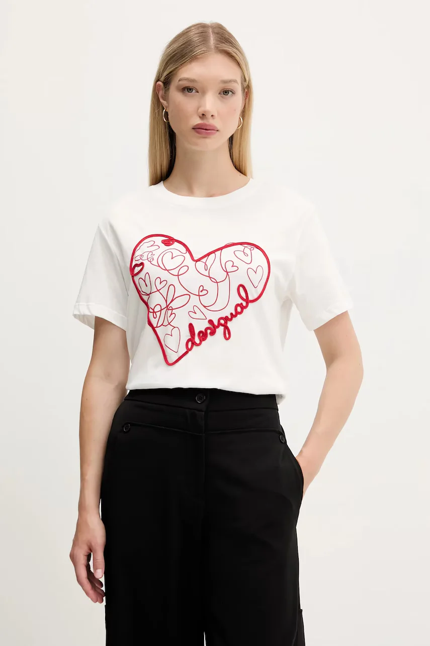 Desigual Памучна тениска ROMA