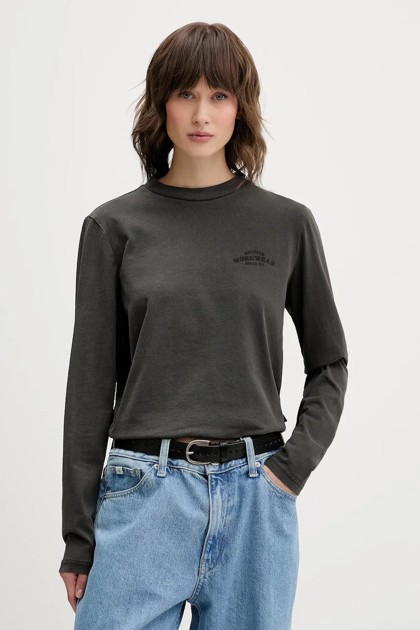 Dickies Памучна блуза с дълги ръкави