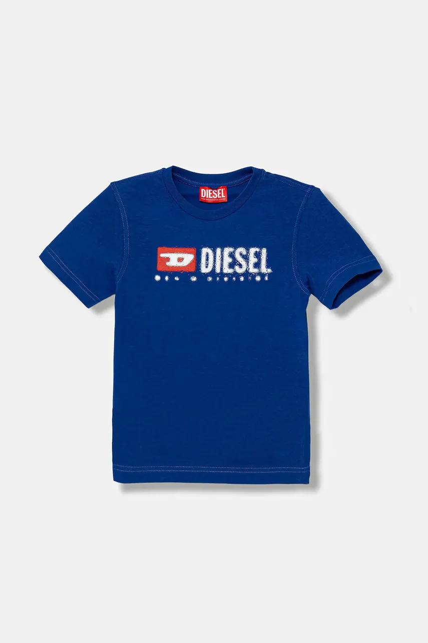 Diesel Детска памучна тениска TADJUSTK14 T-SHIRT