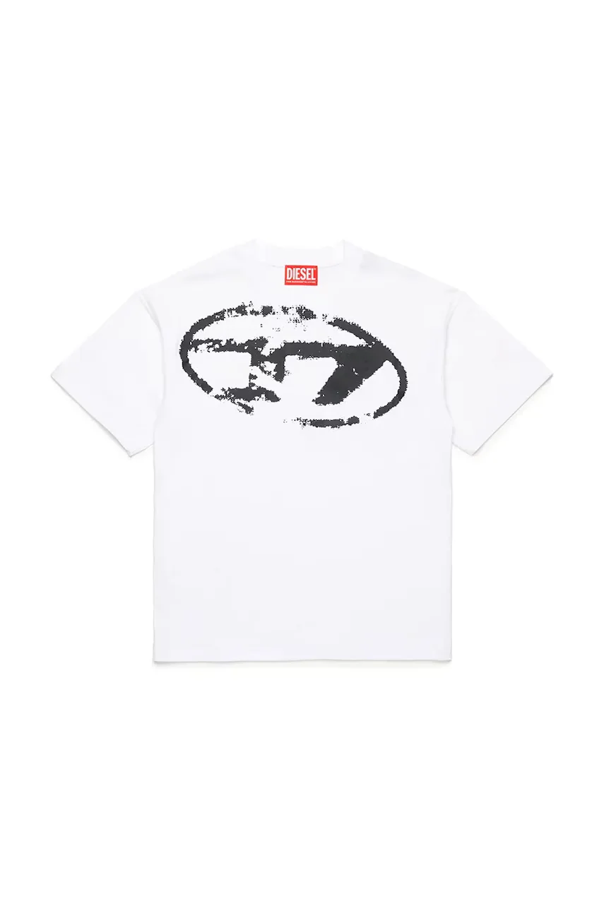 Diesel Детска памучна тениска TBOXTN14 OVER T-SHIRT