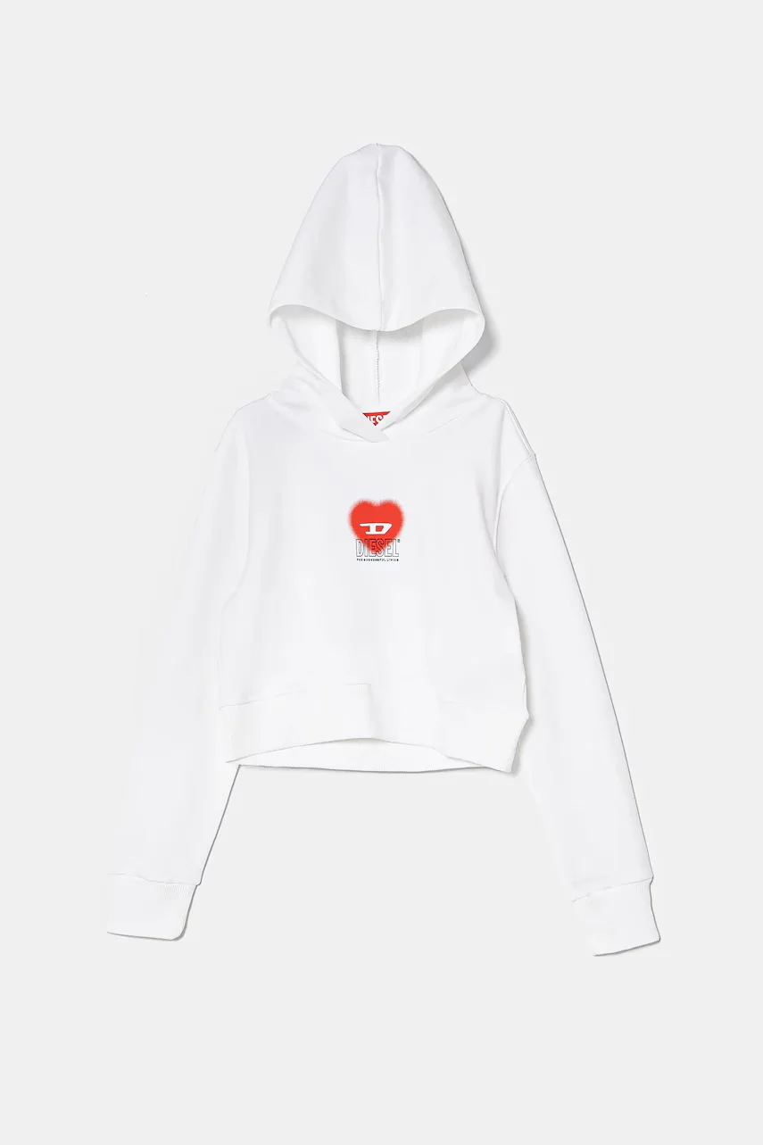 Diesel Детски памучен суичър SCUOREHOOD SWEAT-SHIRT