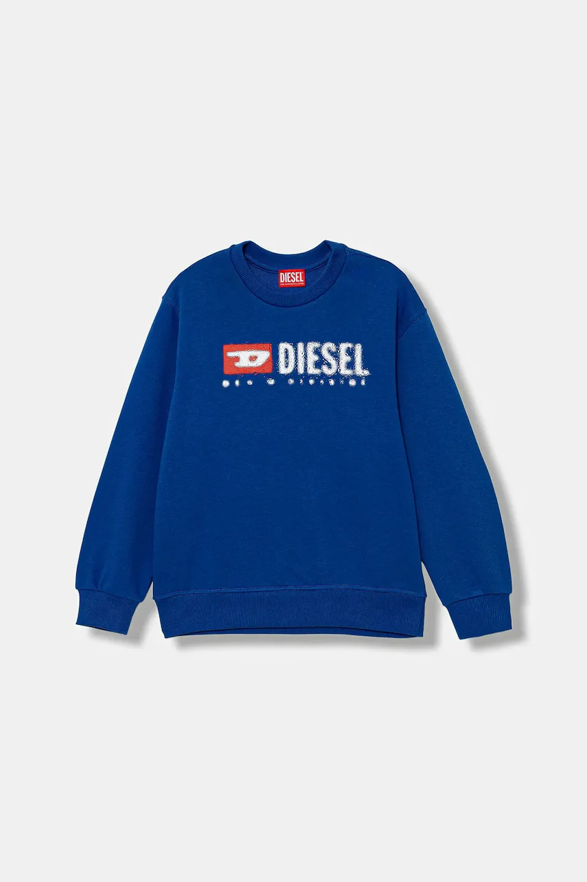 Diesel Детски памучен суичър SDROPS OVER SWEAT-SHIRT