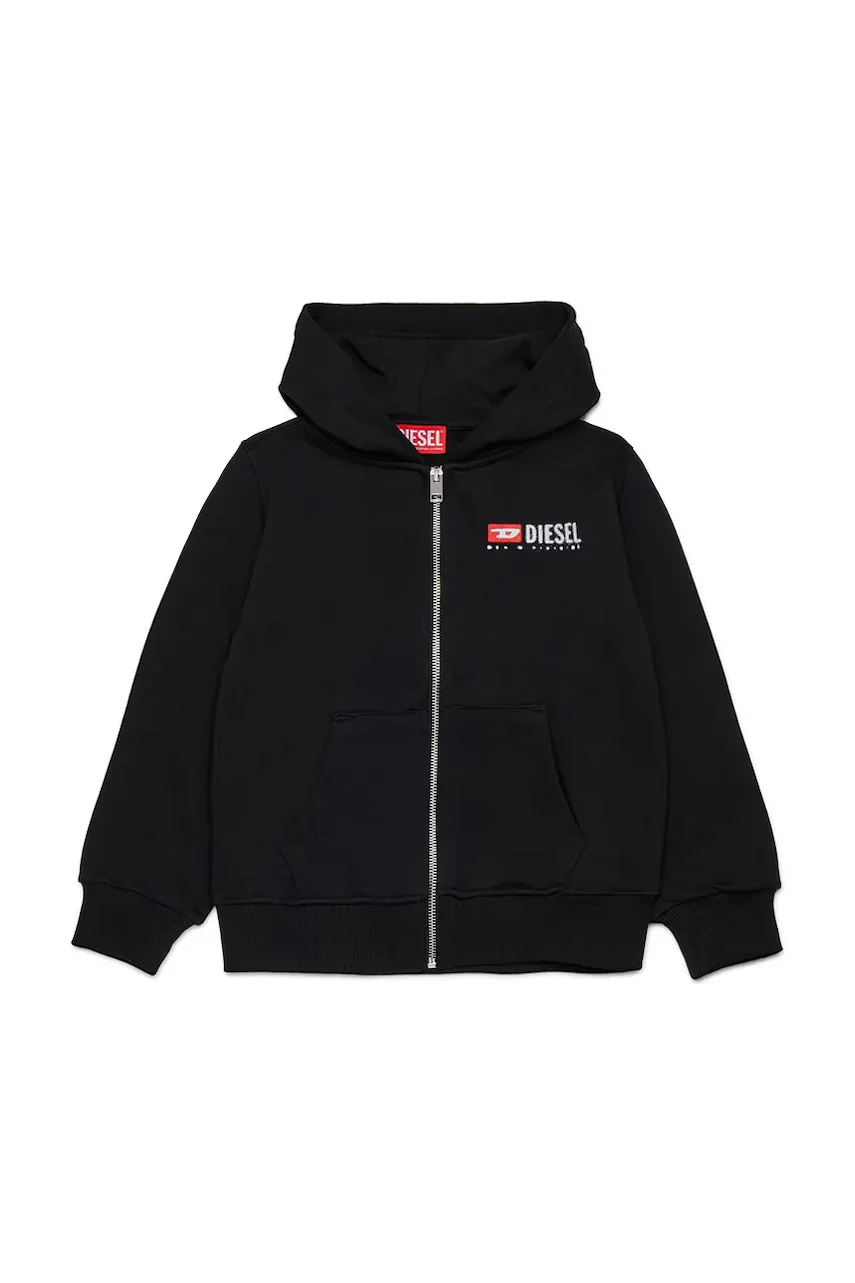 Diesel Детски памучен суичър SDROPSHOODZ OVER SWEAT-SHIRT