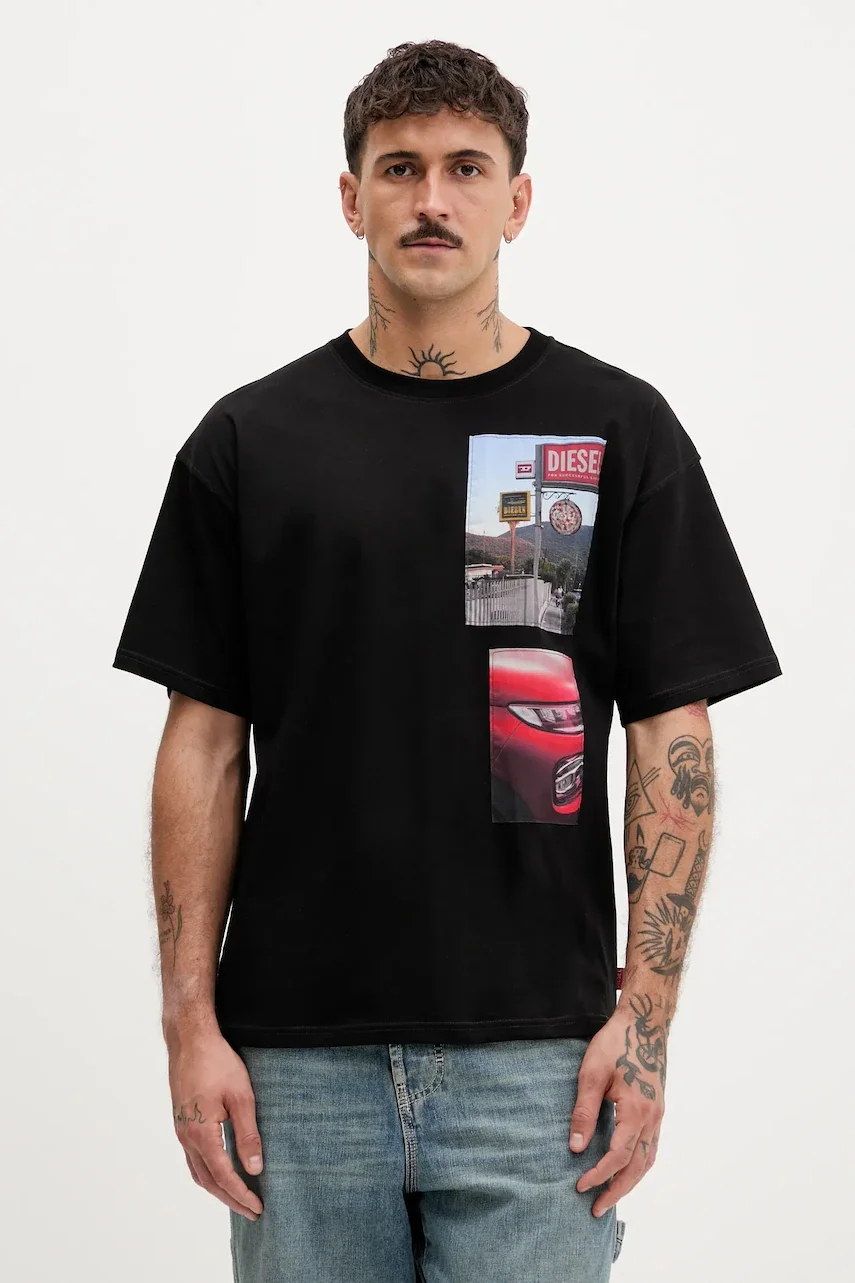 Diesel Памучна тениска T-BOXT-T3